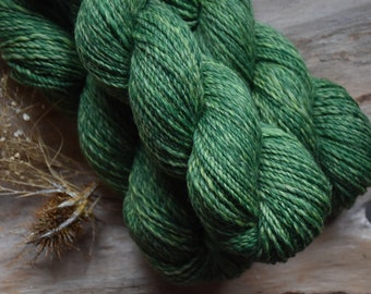 SPRING GREEN...handspun wool