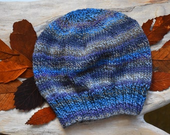 Men's hat "NACHTSCHICHT"... wool with color gradient