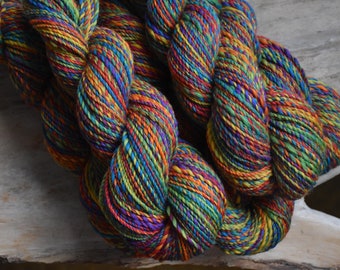 AUTUMN COLORFUL... hand-spun wool