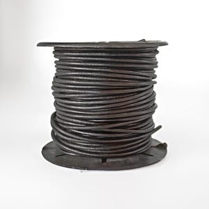 Genuine Black Leather Cord, 1.5mm 2mm Round Leather Cord For Jewelry Making , Different Length options