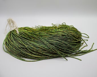 Bi Color French Bullion Wire ,Metallic Goldwork Smooth Purl Wire , 2 Tone Gimp Wire,Gold Green French Embroidery Wire, Metal Embroidery Wire