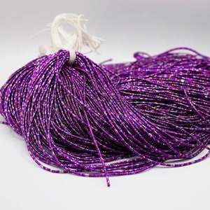 Metallic Purple French Bullion Wire , Goldwork Smooth Purl Wire , Purple Multi Gimp Wire, French Embroidery Wire, Metal Embroidery Wire