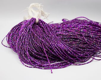Metallic Purple French Bullion Wire , Goldwork Smooth Purl Wire , Purple Multi Gimp Wire, French Embroidery Wire, Metal Embroidery Wire