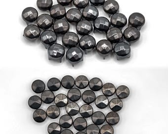 6mm Round Dome Rivet, 90 Pcs Metal 4 Claw Spike Spot Stud Punk Rock Rivet Nailhead Diy Leather Crafting Decor Repair Clothing Belts Bags Shoes Bronze