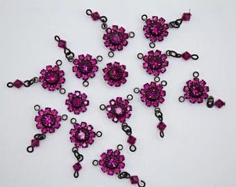 Swarovski ピンククリスタル 花 楽天市場】ラブリーピンクのミックススワロ SS5〜SS16, SS34 ローズ