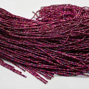 Magenta Multi French Bullion Wire ,Goldwork Smooth Purl Wire ,  Gimp Wire, French Embroidery Wire, Metal Embroidery Wire
