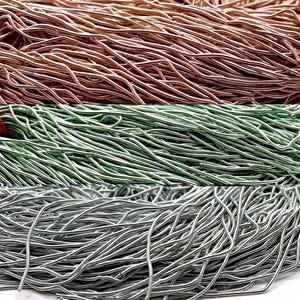 200ft Pastel French Bullion Wire , Pastel Smooth Purl Wire , Gimp Wire, French Embroidery Wire, Metal Embroidery Wire,  Goldwork French Wire