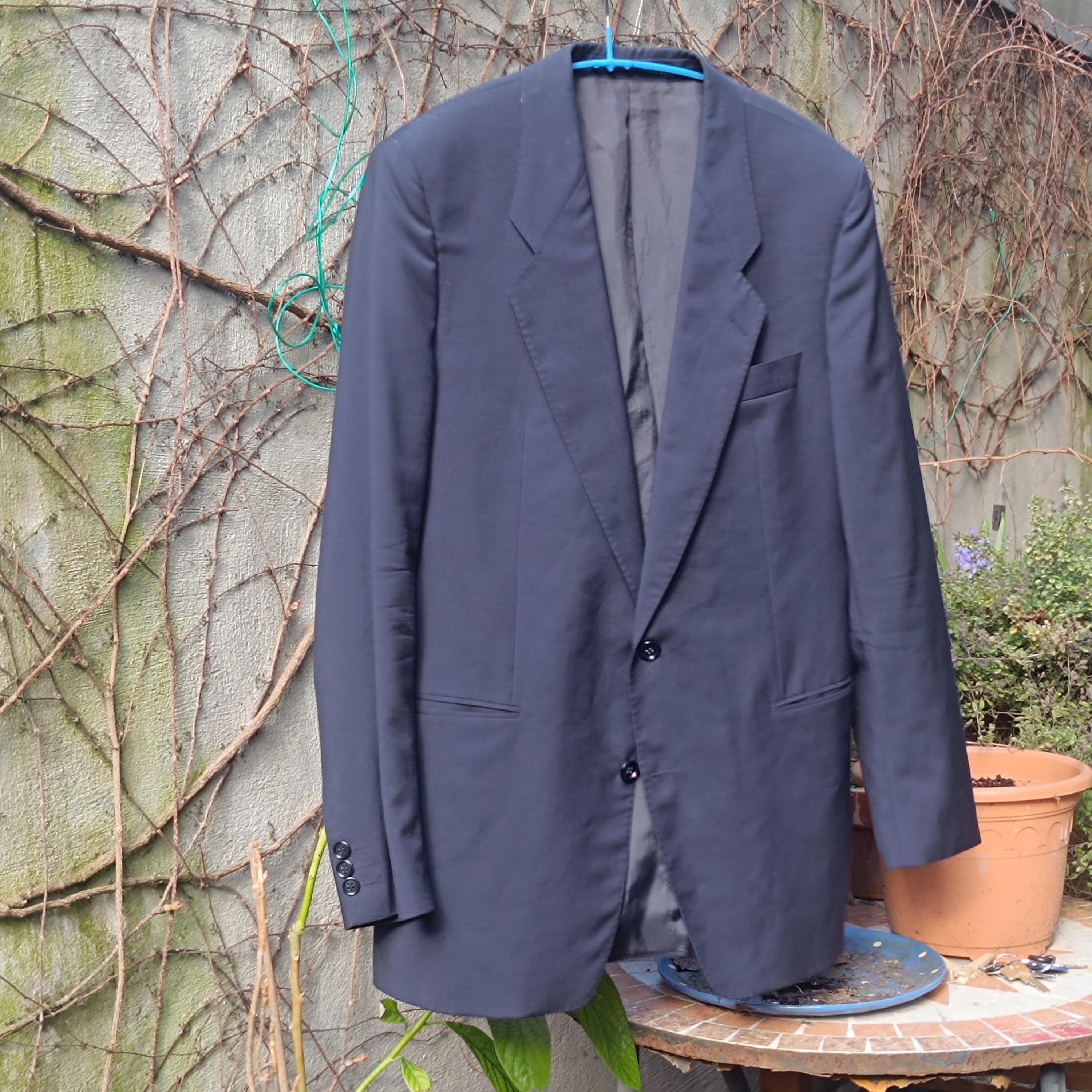 Hugo Boss Vintage Blazer Navy Wool Cerruti 1881 Italian Cloth Suit