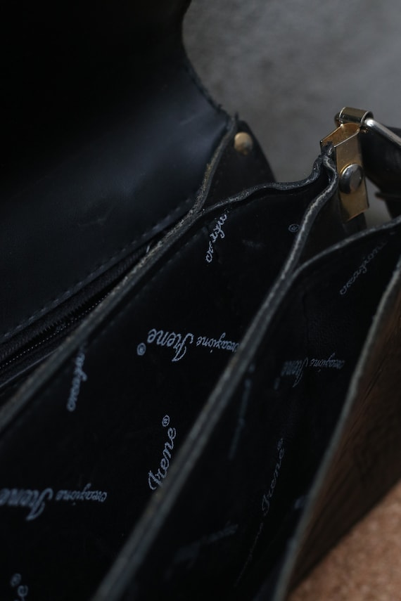 70s Leather Handbag| Vintage Compact Brown Should… - image 2