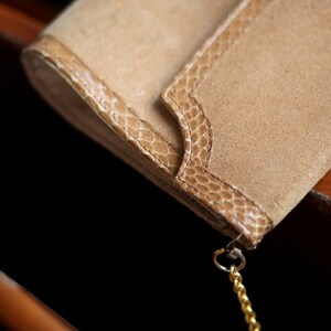 Black Suede 70s Shoulderbag