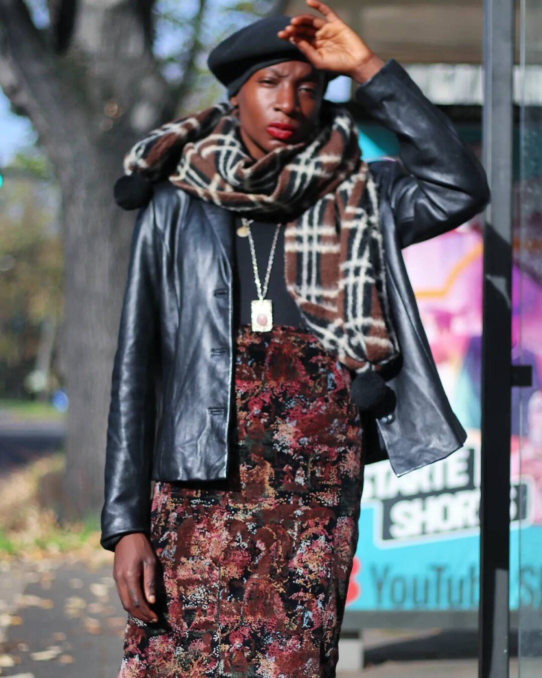 Jupe Crayon Etam Femme Marron Taille 18 Longueur Genou - Parfait État