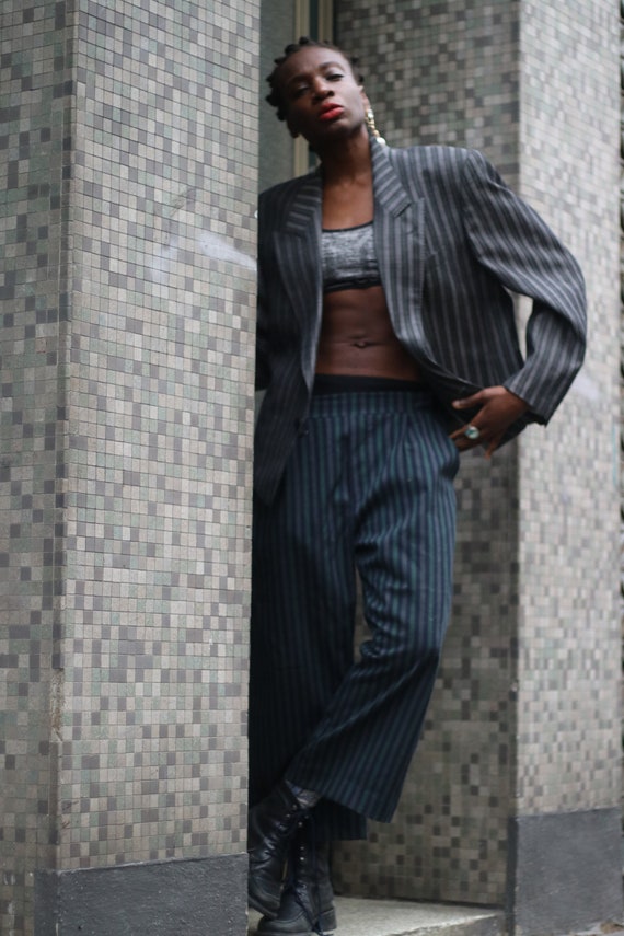 Vintage Pinstriped Tuxedo Inspired