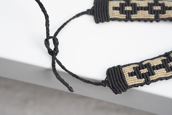 Handmade Macramé Statement Necklace Shell Pendant… - image 5