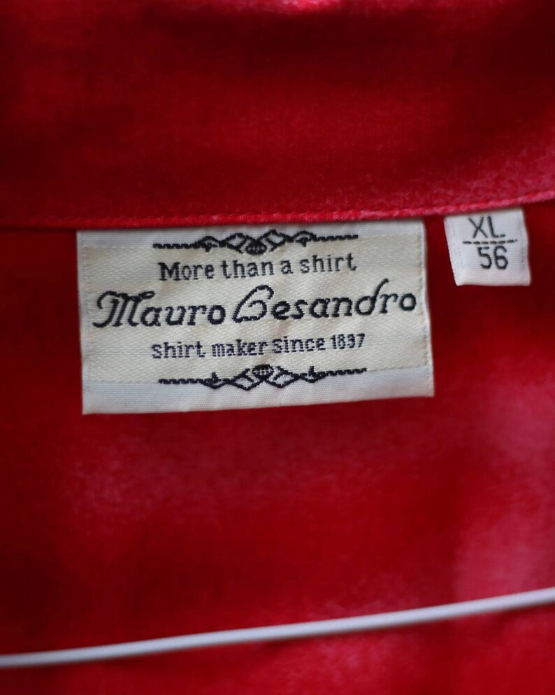 Vintage Muaro Gesandro Hawaiian Shirt Unisex red short sleeved shirt with tropical print image 4