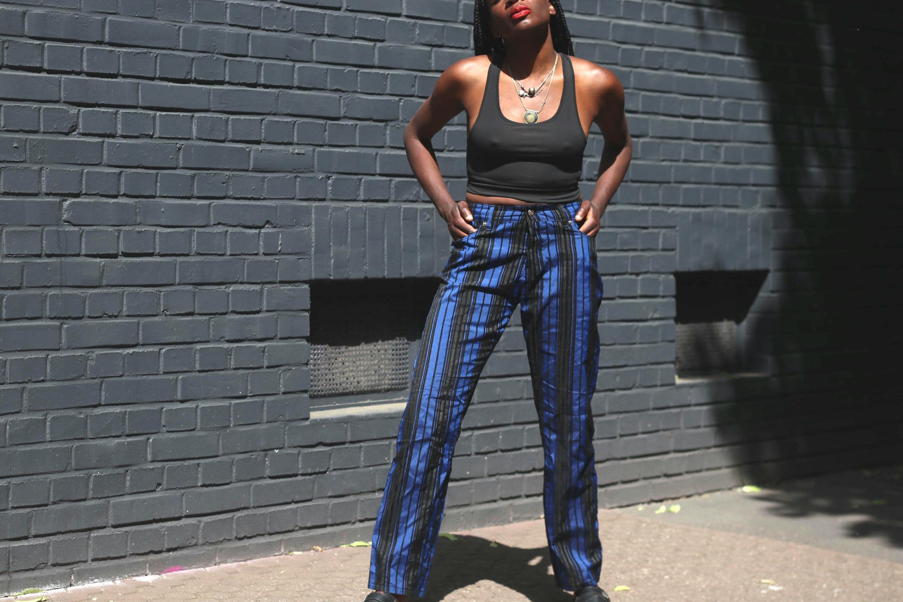 80s Striped Trousers - Etsy UK