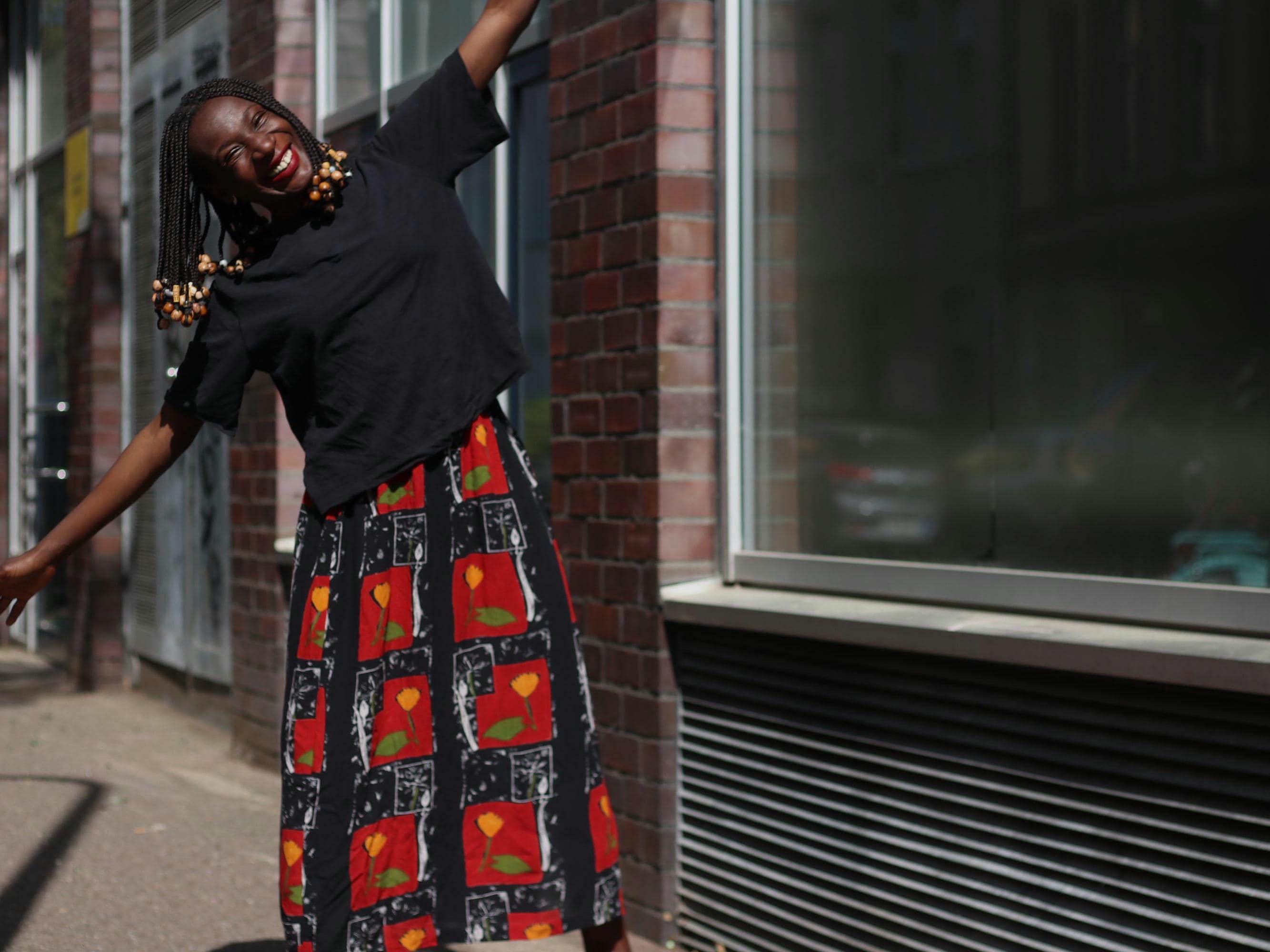 90s Floral Maxi Skirt | Vintage Red Bohemian Skirt, Xs-small - Etsy