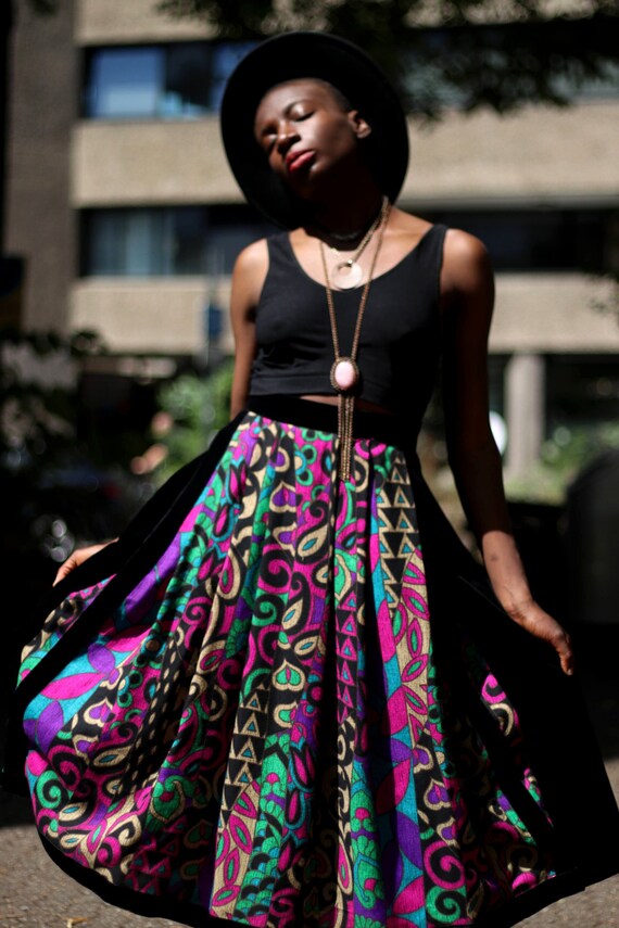 Bohemian clearance skirts 80s