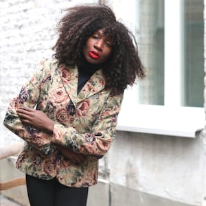 Blazer Bleu Marine Biba - Taille S - Coton, Viscose Et Soie - Neuf Avec étiquettes