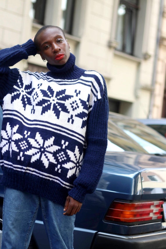トップス HANDDED KNIT WEAR 90s 90s Hand Knit Sweater | XS-M - Lucky Vintage