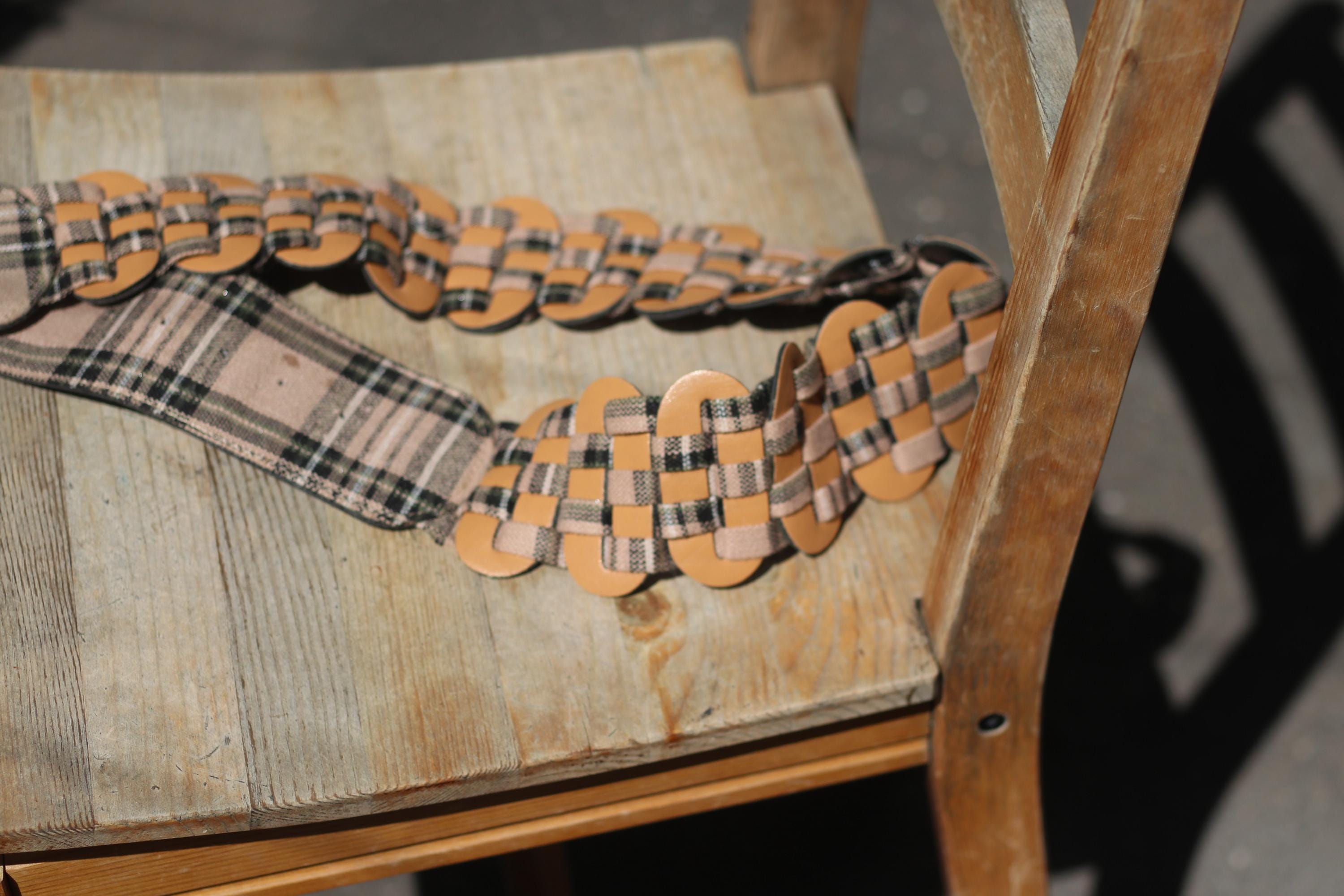 Y2K plaid belt Y2k plaid mini skirt with attached belt ? 1... | Depop main image 3