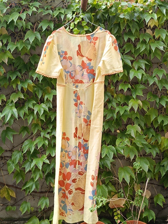 70s Yellow Maxi Dress| Women's Vintage Bohemian S… - image 2