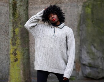 Vintage Pure New Wool Size M - XL Knitted Sweater Sweater Vintage Pure New Wool Size M - XL Knitted Sweater Sweater
