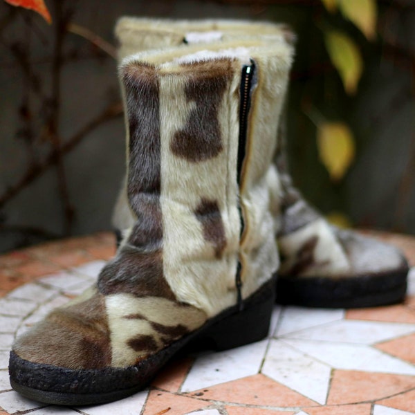 Fuzzy Boots - Etsy