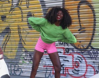 90s Tommy Hilfiger Cotton Sweater: Women's Green Knit, Vintage S-L