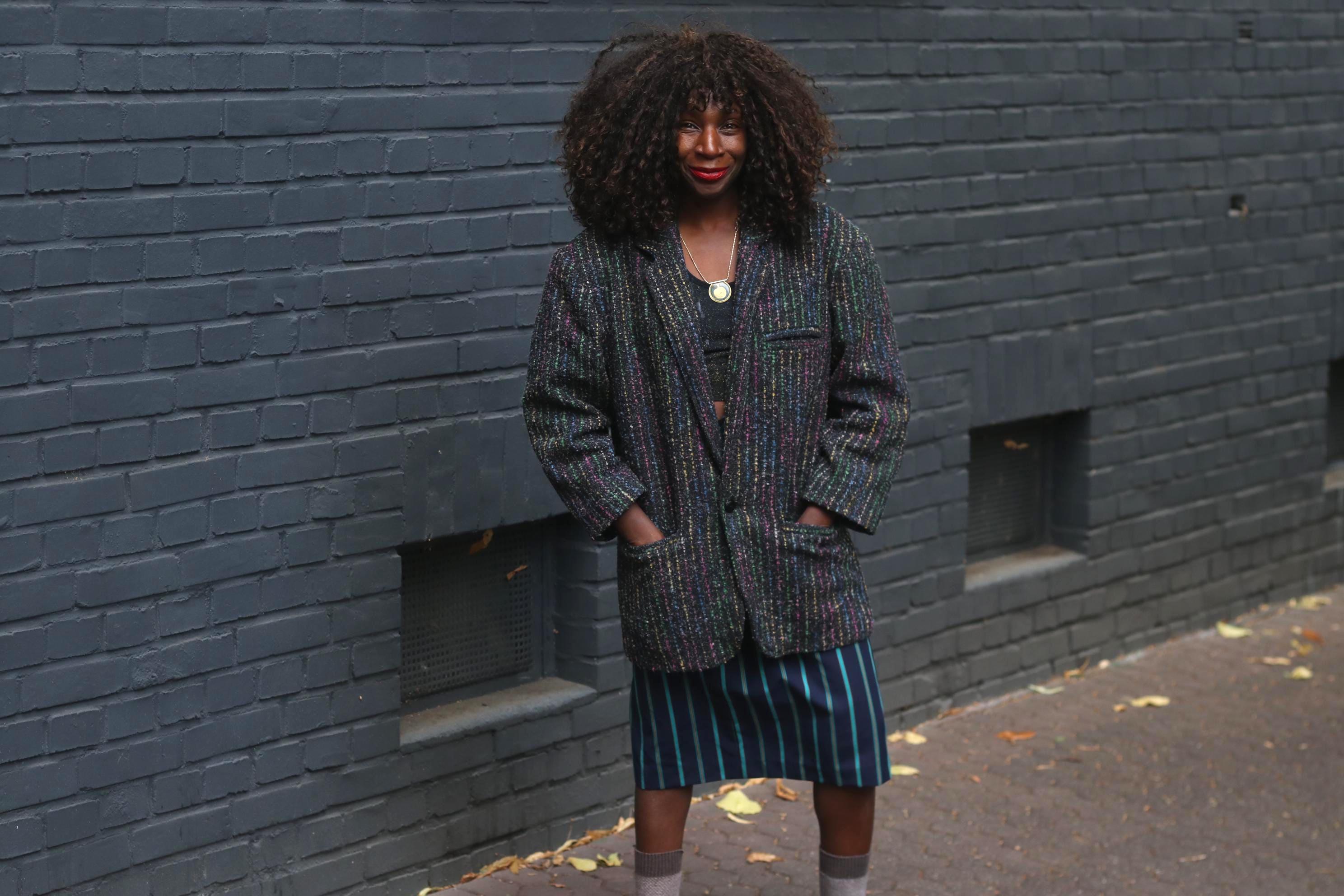 Rainbow Tweed Blazer - Etsy