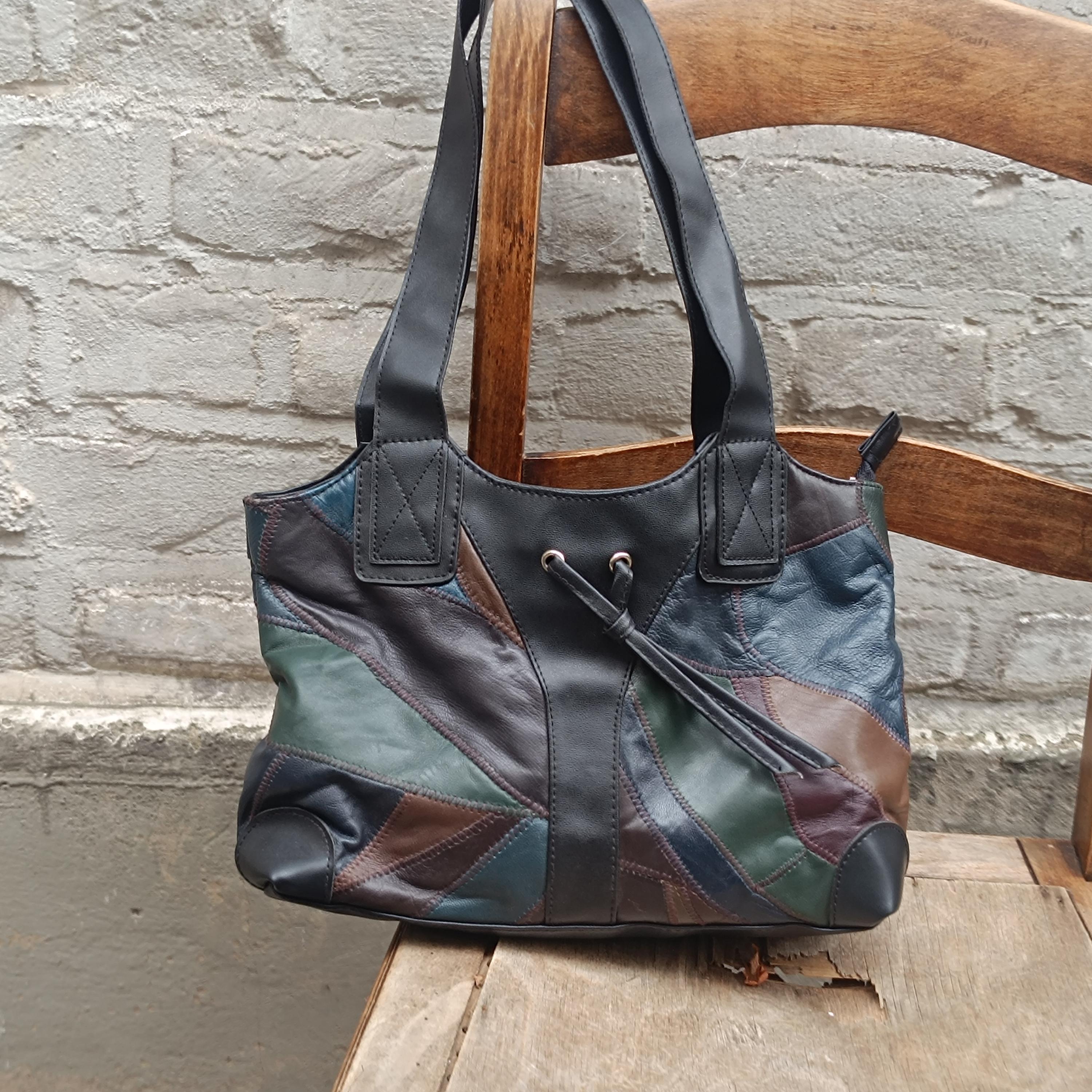 バッグ vintage design leather shoulder bag Vintage Leather Coffee Shoulder Bag for Women - Retro Autumn
