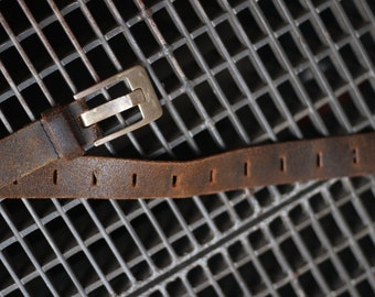 90s Brown Leather Belt|| Unisex Vintage Classic Belt | Women's Brown Waist Belt