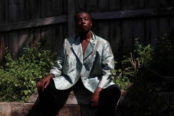 Floral evening jacket top
