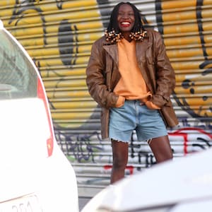 90 年代レザージャケット | ヴィンテージ ブラウン ユニセックス