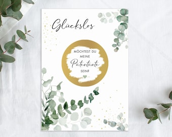 Gratta e vinci PATENTANTE | Gratta e vinci Vorresti essere la mia madrina | Gli sponsor fortunati chiedono a Mimi e Anton il design Greenery Eucalyptus