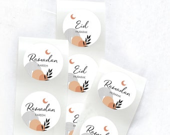 Aufkleber RAMADAN | 12 Aufkleber mit Mond für Geschenke, EID, Ramadam Kareem, Hayırlı ramazanlar, Ramadan Mubarak, Sticker | Mimi und Anton