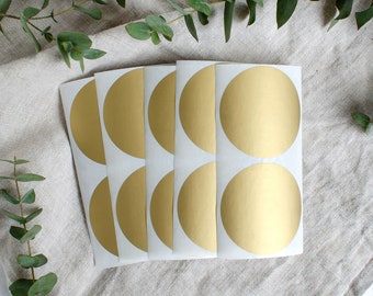 50 scratch labels circle 6 cm | large scratch stickers GOLD, round | Sticker scratch card | Unlucky wedding DIY Mimi and Anton