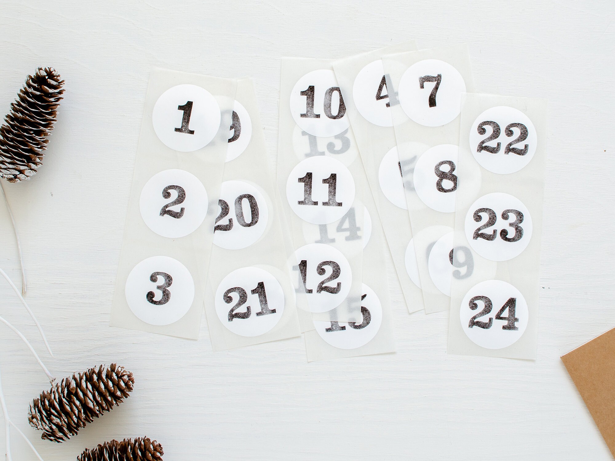 9 set Adesivi Natalizi Adesivi Natalizi per Calendario Avvento,Adesivi