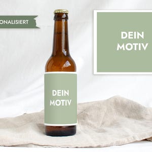 Beer bottle label YOUR MOTIF | Your birthday design for a man | Happy Birthday bottle label for a lemonade wedding