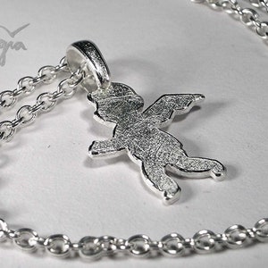 Angel necklace ANGEL, angel pendant silver, guardian angel pendant, baptism necklace angel, confirmation necklace