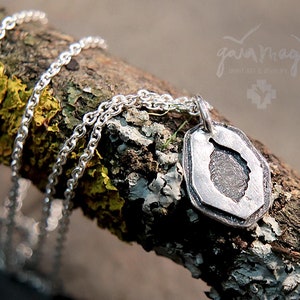 Leaf pendant BLATT in silver, nature jewelry, tree jewelry, leaf jewelry