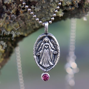 Guardian angel necklace YOUR GUARDIAN ANGEL, angel pendant silver, angel baptism necklace, guardian angel pendant, angel talisman stone, confirmation necklace