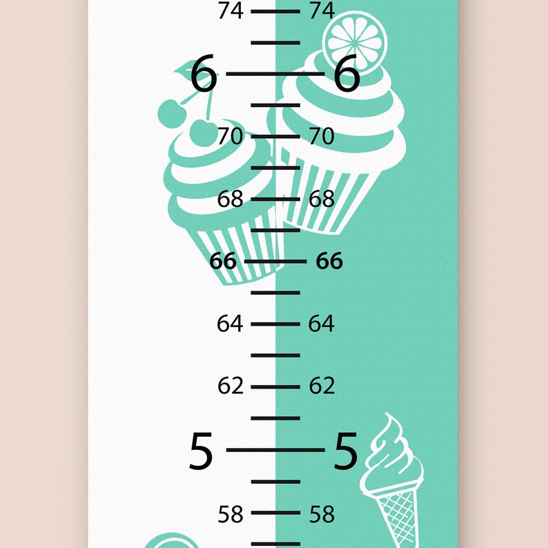 Growth Chart for Twins Height Rule two childrens Christmas Etsy
