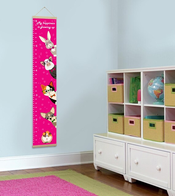 Wooden Growth Chart Ruler for Kids, Boys /& Girls | Wood Height Chart | Love Grows Hereon Natural