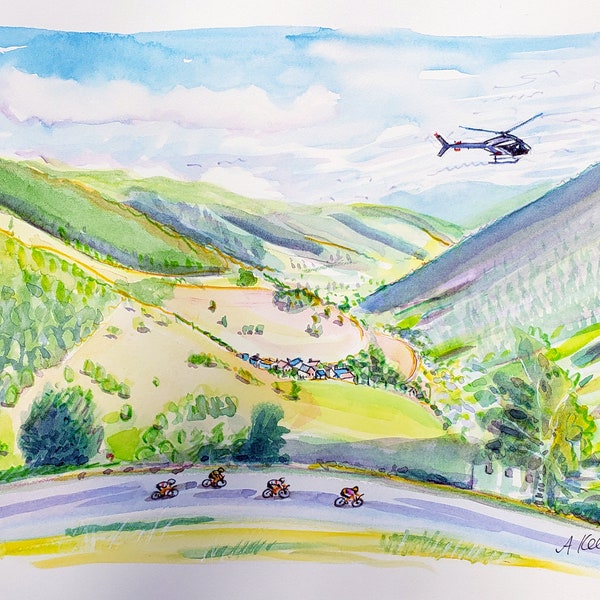 Tour de France 2020 Croquis: Première étape dans les Pyrénées