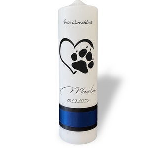 Mourning candle dog pet
