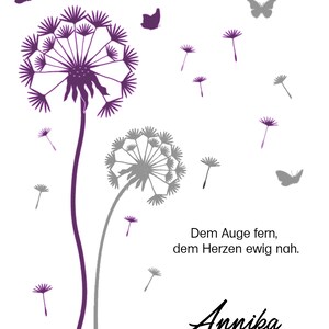 Mourning Candle Dandelion Purple image 2