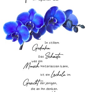 Trauerkerze Orchidee zdjęcie 2