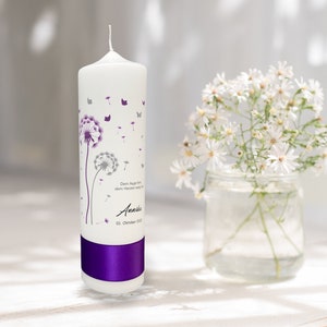 Mourning Candle Dandelion Purple image 3