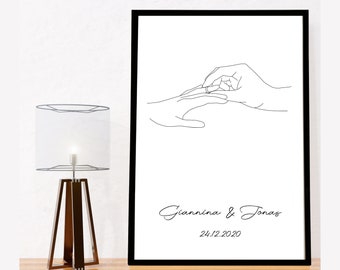 Engagement Gift - Hands, Individual, Gift, Best Friends, Maid of Honor, Engagement, Couples, Newlyweds