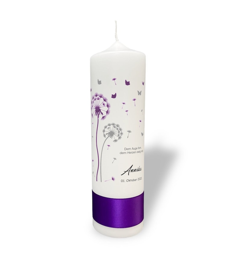 Mourning Candle Dandelion Purple image 1